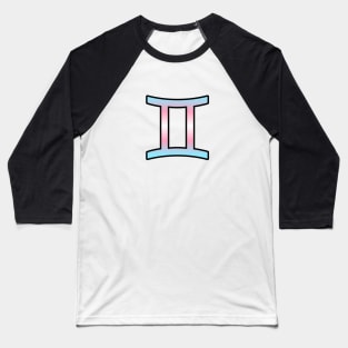 Gemini Trans Pride Symbol Baseball T-Shirt